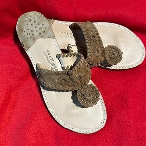 Palm Beach leather/suede sandals size 8